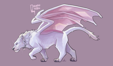 Painted Lion Character Commision 2024 Painted Lion Character Commision 2024